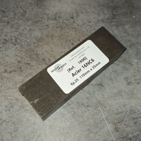 Acier 16NC6 Ep.25 110mm x 35mm