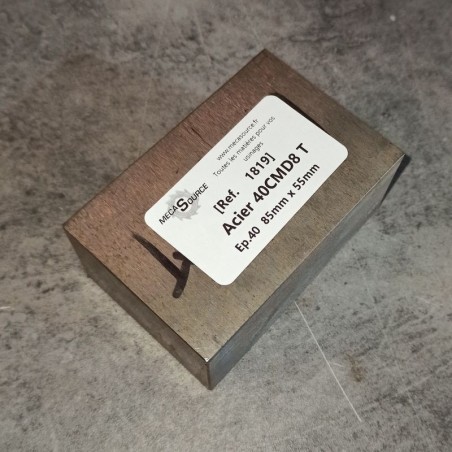 Acier 40CMD8 T Ep.40 85mm x 55mm