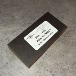 Acier 40CMD8 T Ep.20  100mm x 50mm