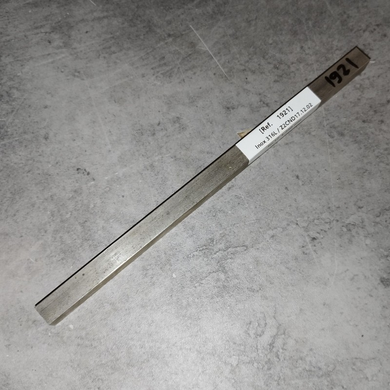 Inox 316L / Z2CND17.12.02 Ep.12 L.230 mm