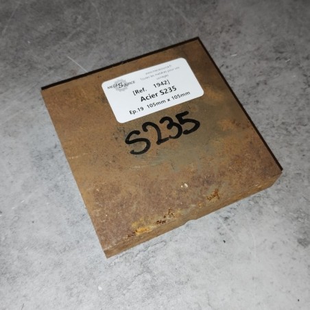 Acier S235 Ep.19 105mm x 105mm