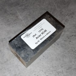Acier XC48 Ep.42 90mm x 44mm