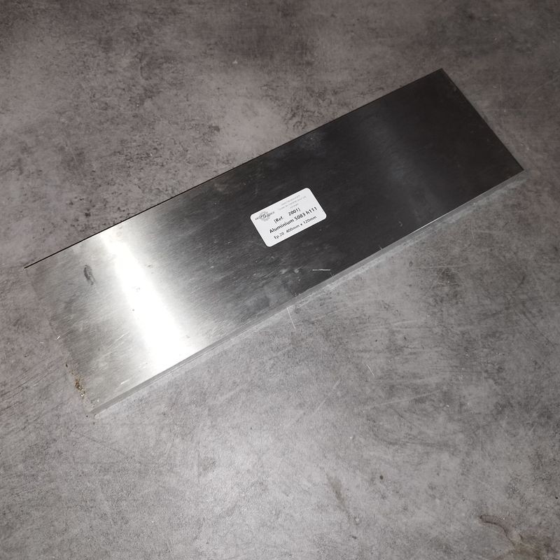 Aluminium 5083 h111 Ep.20 400mm x 120mm