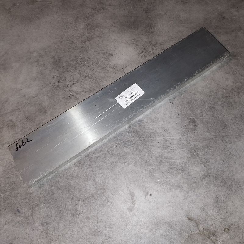 Aluminium 6082  Ep.20  500mm x 90mm