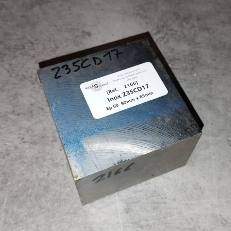 Inox Z35CD17  Ep.60  90mm x 85mm