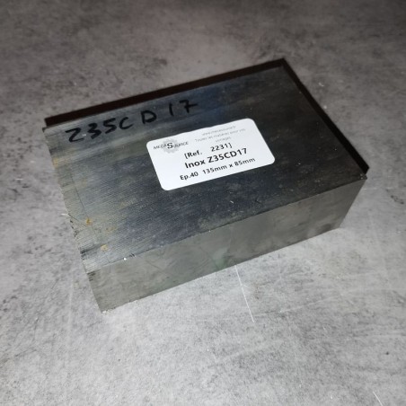 Inox Z35CD17  Ep.40  135mm x 85mm