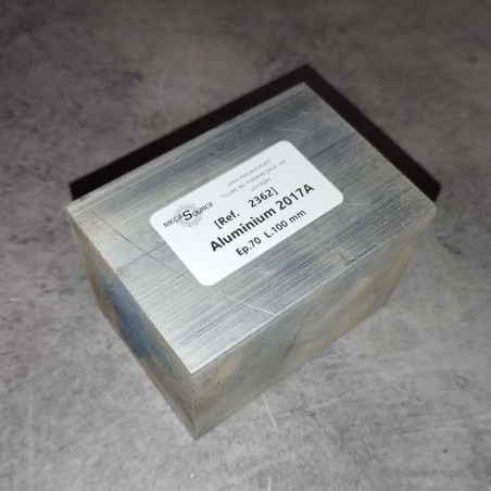 Aluminium 2017A  Ep.70  L.100 mm