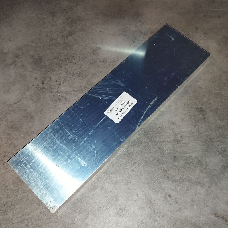 Aluminium 5083  Ep.25  400mm x 110mm