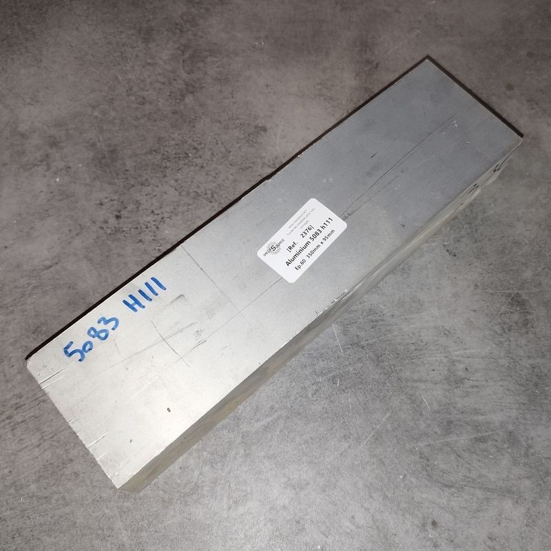 Aluminium 5083 h111 Ep.60  350mm x 95mm