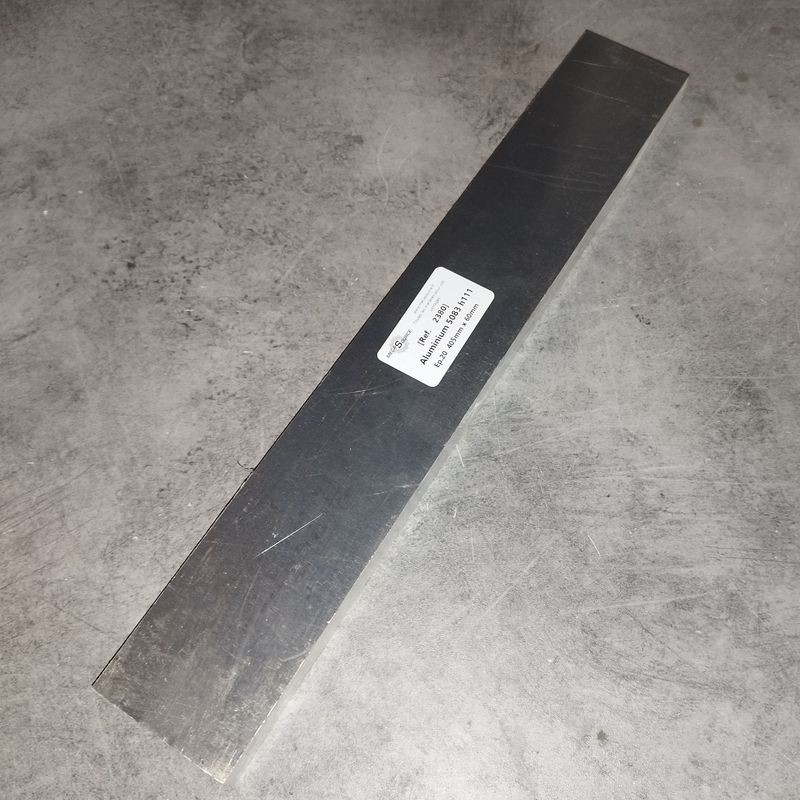 Aluminium 5083 h111 Ep.20  405mm x 60mm