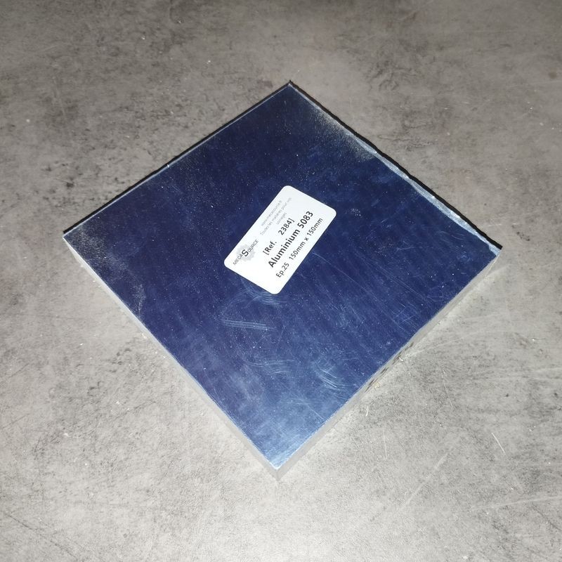 Aluminium 5083  Ep.25  150mm x 150mm