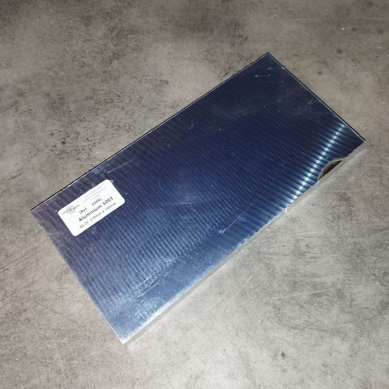 Aluminium 5083  Ep.25  310mm x 150mm