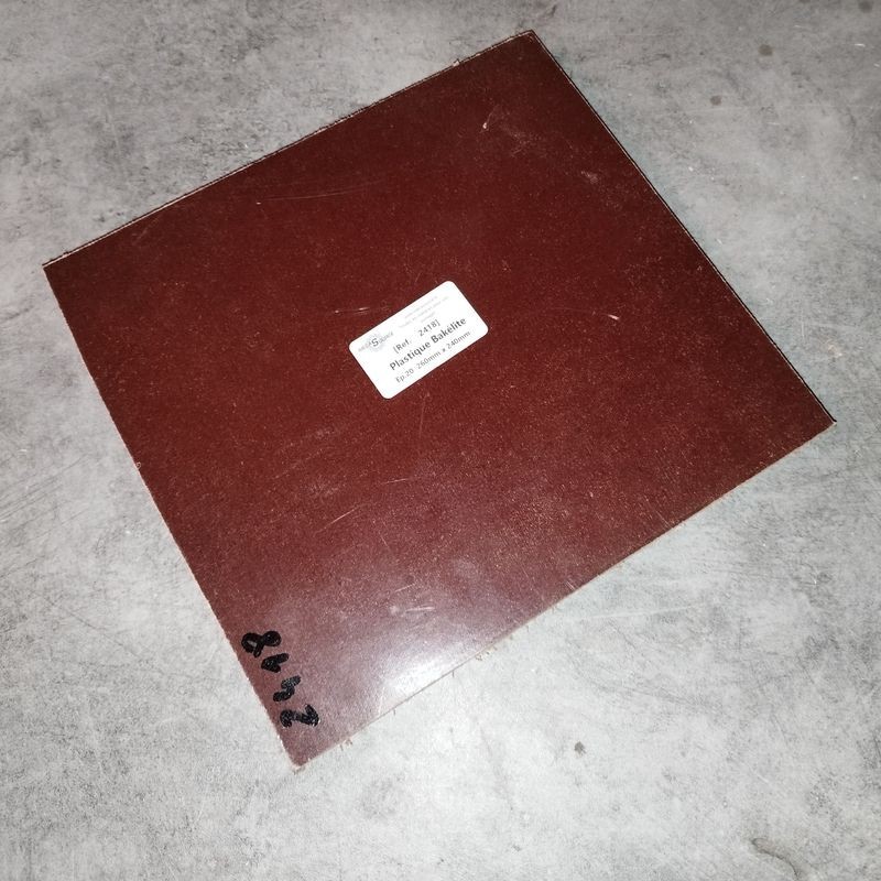 Plastique Bakélite  Ep.20  260mm x 240mm