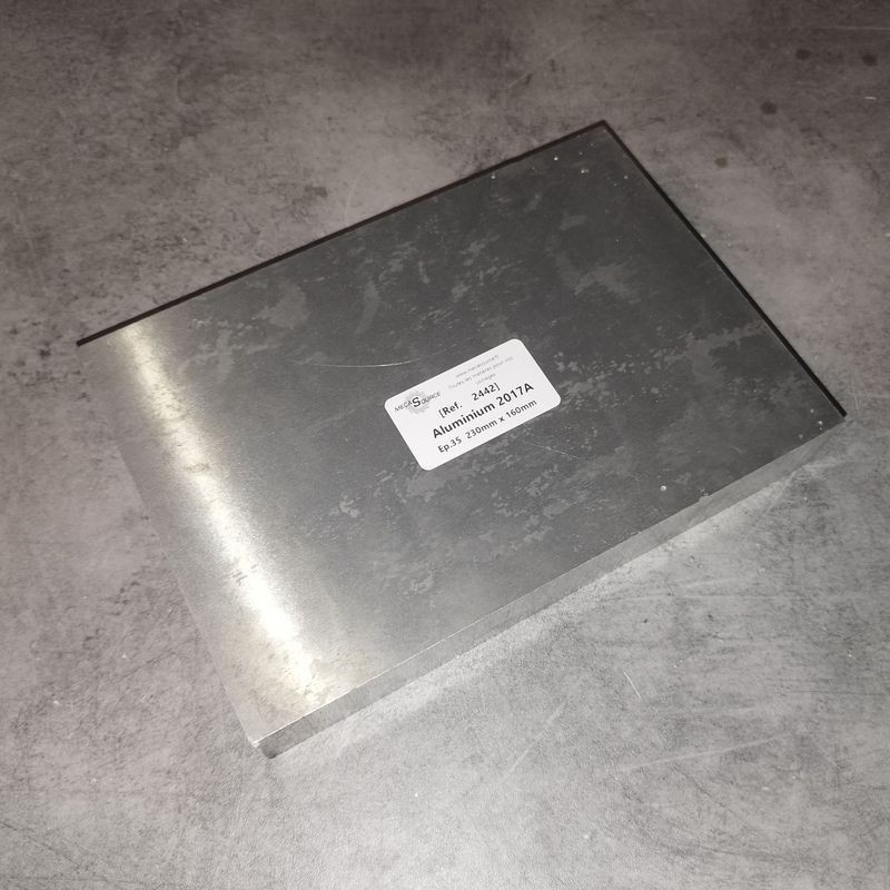 Aluminium 2017A  Ep.35  230mm x 160mm