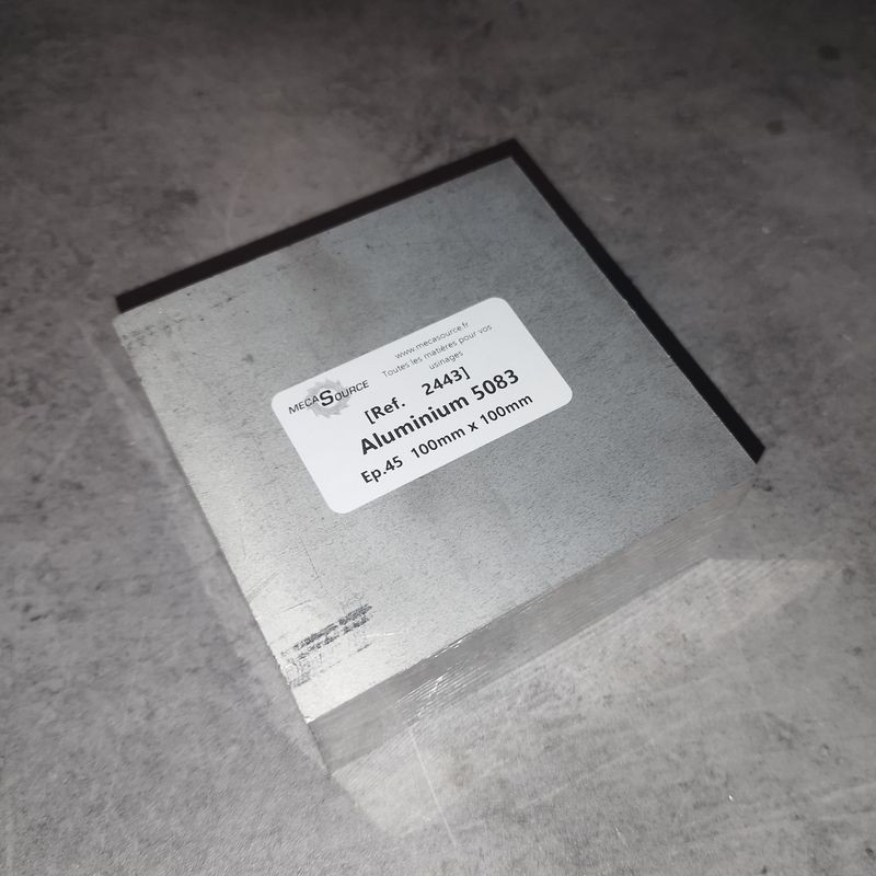 Aluminium 5083  Ep.45  100mm x 100mm