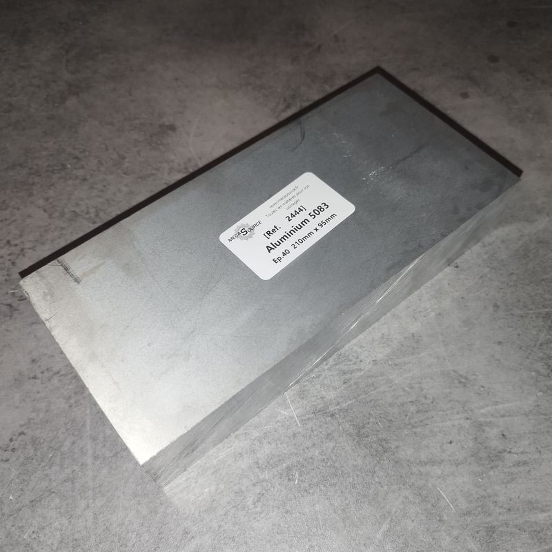 Aluminium 5083  Ep.40  210mm x 95mm