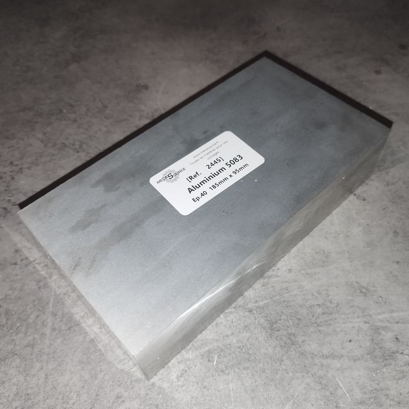Aluminium 5083  Ep.40  185mm x 95mm