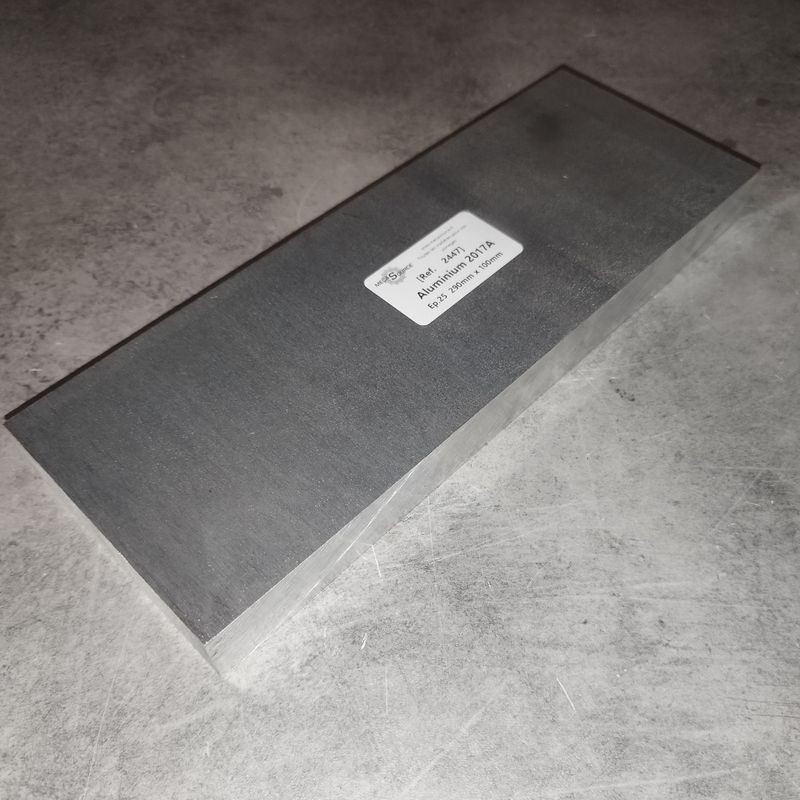Aluminium 2017A  Ep.25  290mm x 100mm