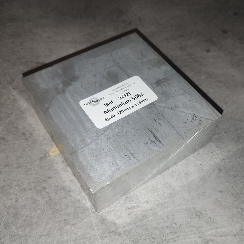 Aluminium 5083  Ep.40  120mm x 115mm