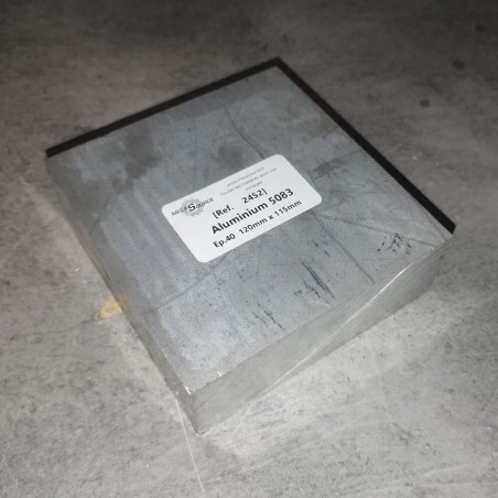 Aluminium 5083  Ep.40  120mm x 115mm