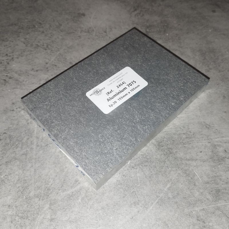 Aluminium 7075  Ep.20  155mm x 105mm