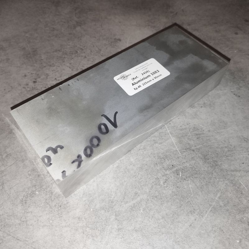 Aluminium 5083  Ep.40  225mm x 90mm