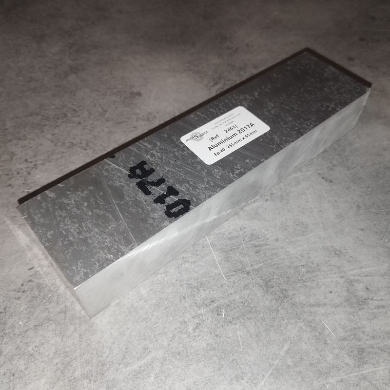 Aluminium 2017A  Ep.40  255mm x 65mm