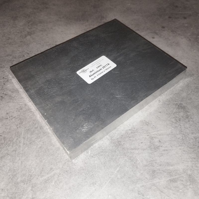 Aluminium 2017A  Ep.25  215mm x 165mm