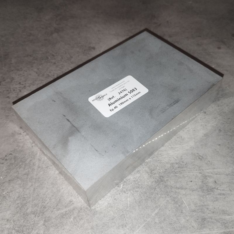 Aluminium 5083  Ep.40  190mm x 115mm