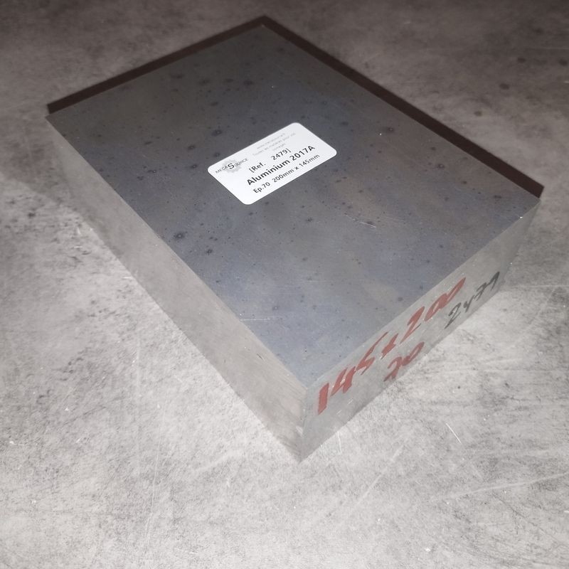 Aluminium 2017A  Ep.70  200mm x 145mm