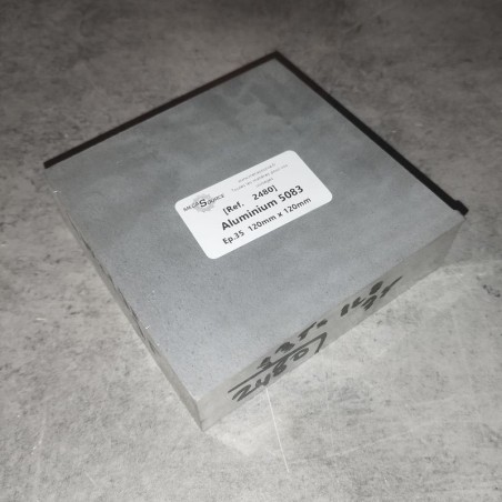 Aluminium 5083  Ep.35  120mm x 120mm