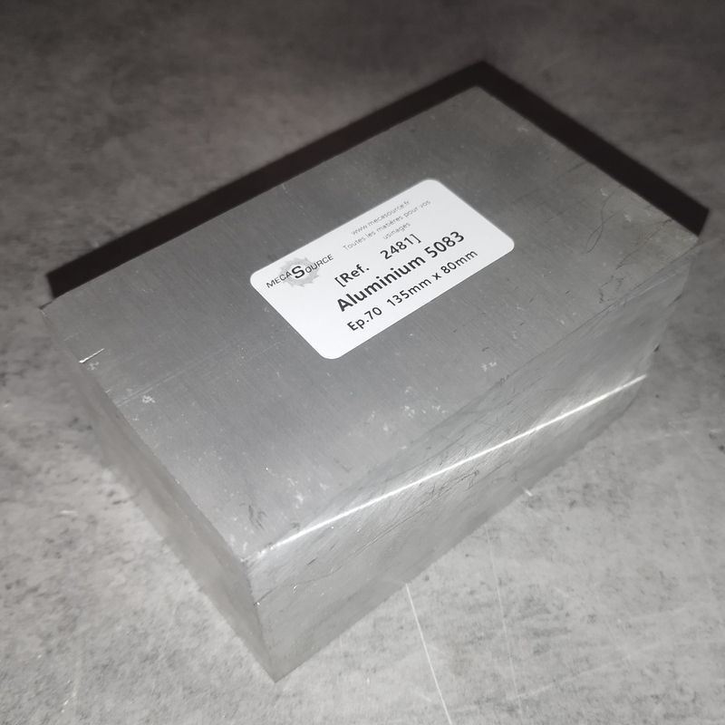 Aluminium 5083  Ep.70  135mm x 80mm