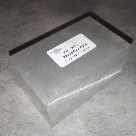 Aluminium 5083  Ep.70  135mm x 80mm
