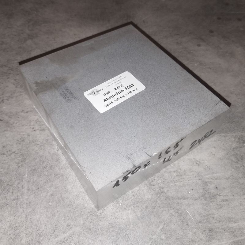 Aluminium 5083  Ep.45  165mm x 150mm