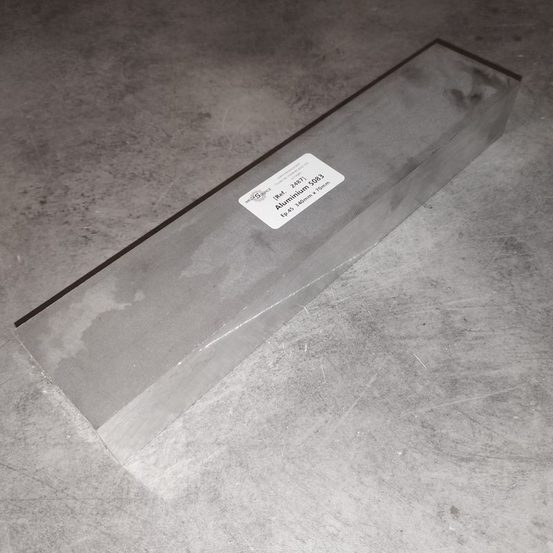 Aluminium 5083  Ep.45  340mm x 70mm