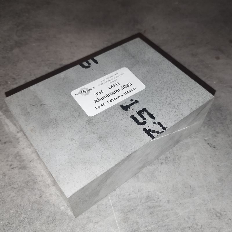 Aluminium 5083  Ep.45  140mm x 100mm