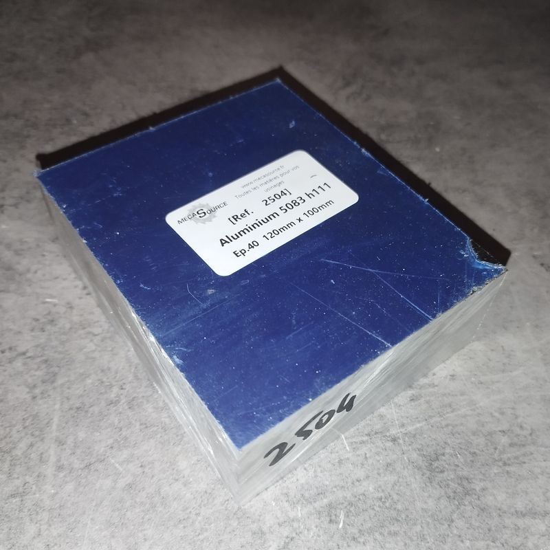 Aluminium 5083 h111 Ep.40  120mm x 100mm