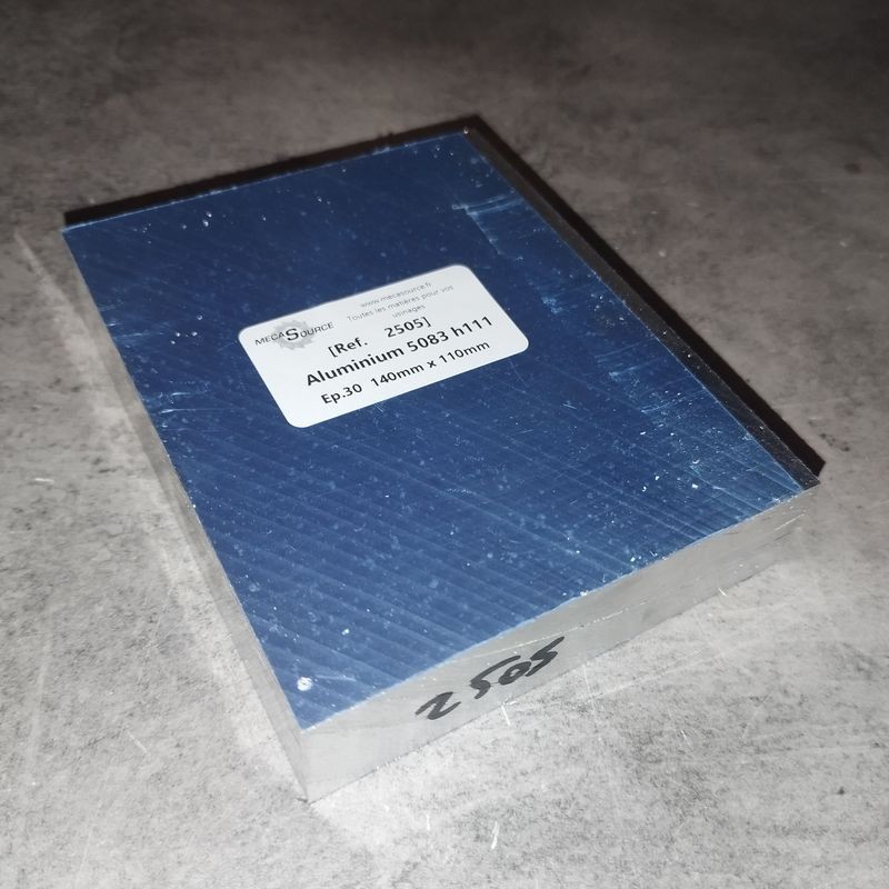 Aluminium 5083 h111 Ep.30  140mm x 110mm