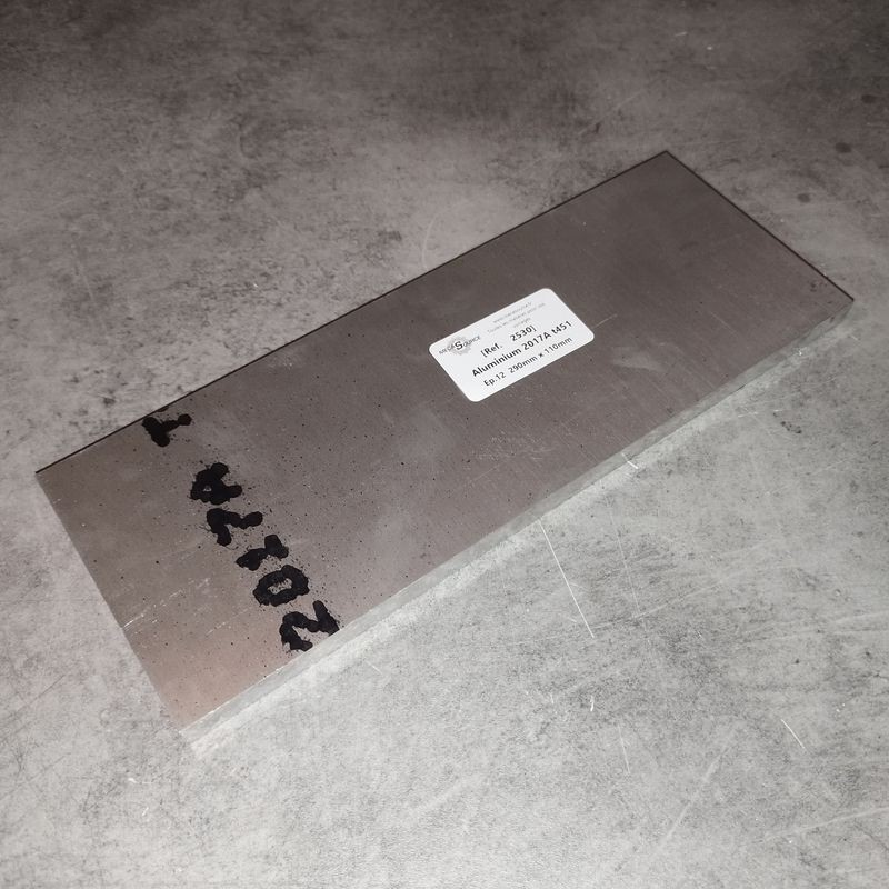 Aluminium 2017A t451 Ep.12  290mm x 110mm