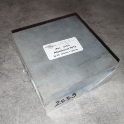 Aluminium 7075  Ep.50  130mm x 120mm