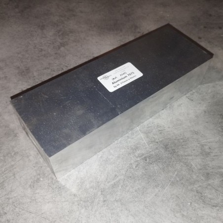 Aluminium 7075  Ep.60  275mm x 95mm