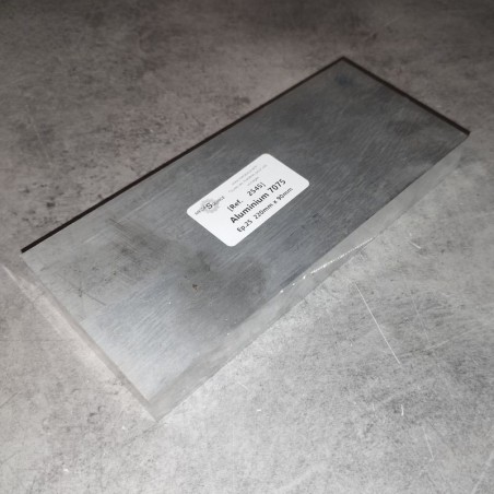 Aluminium 7075  Ep.25  220mm x 90mm