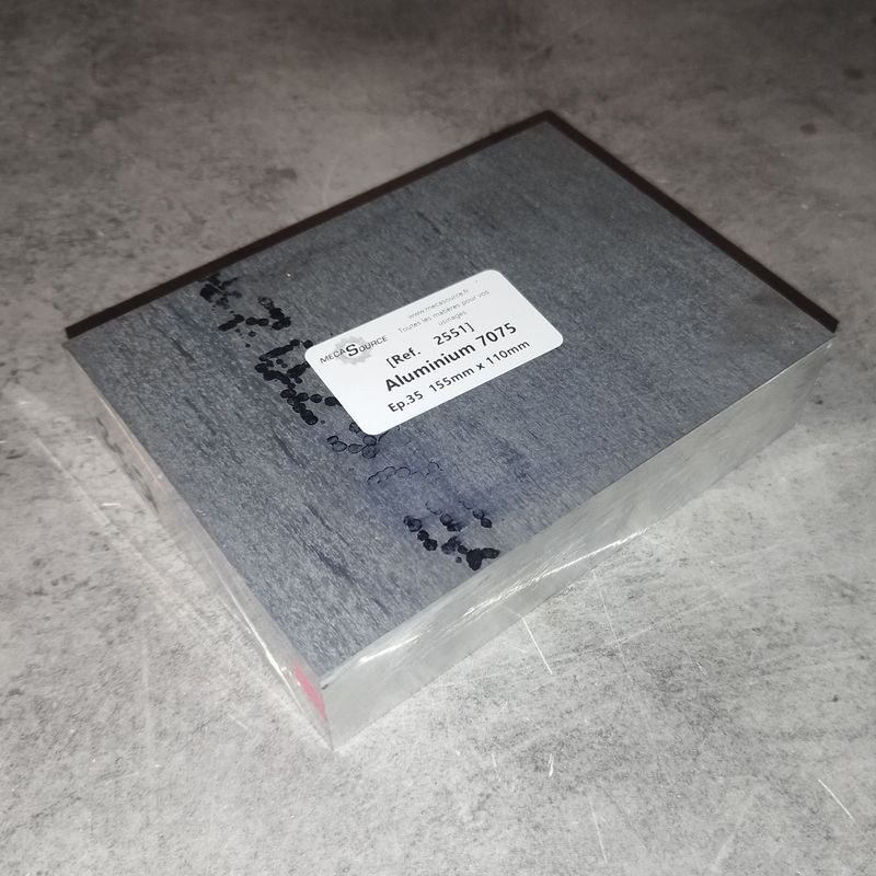 Aluminium 7075  Ep.35  155mm x 110mm