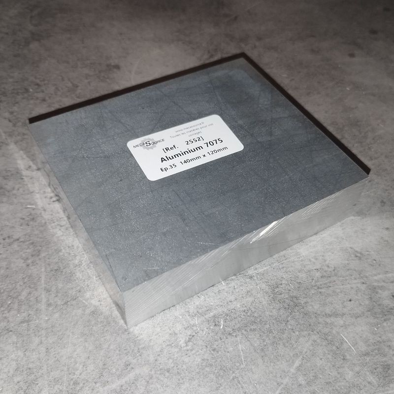 Aluminium 7075  Ep.35  140mm x 120mm