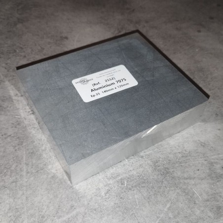 Aluminium 7075  Ep.35  140mm x 120mm