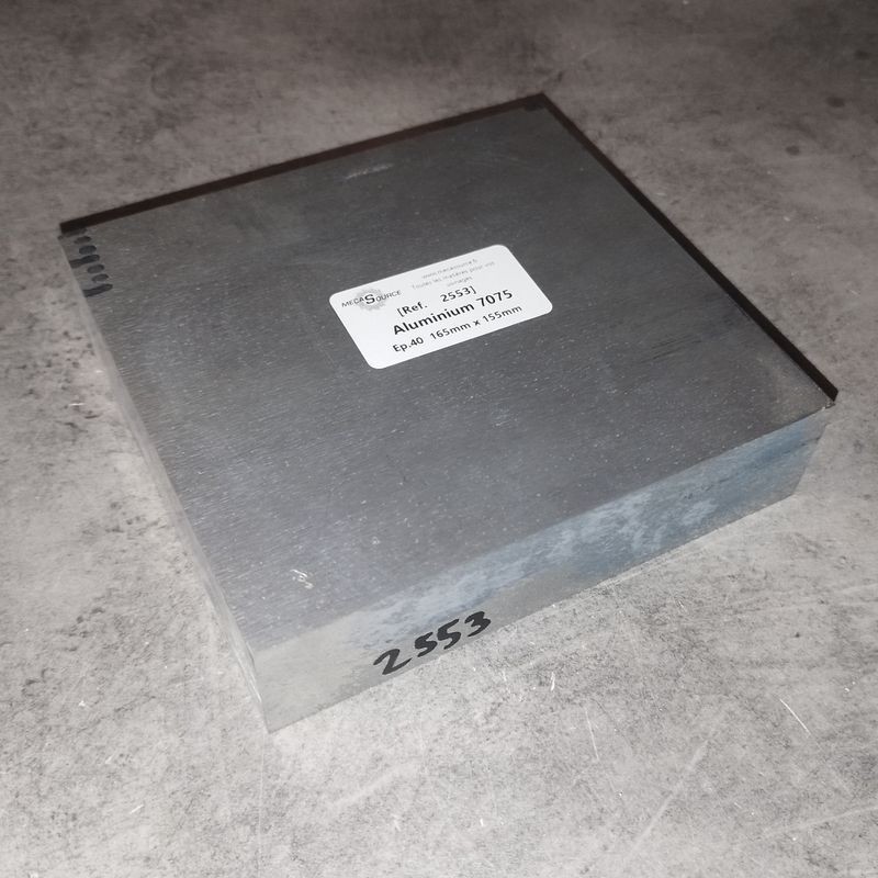 Aluminium 7075  Ep.40  165mm x 155mm