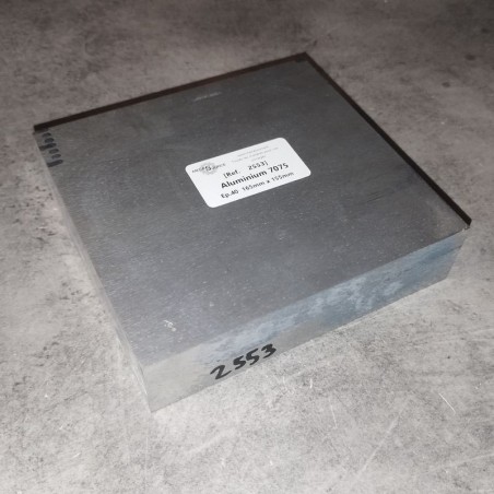 Aluminium 7075  Ep.40  165mm x 155mm