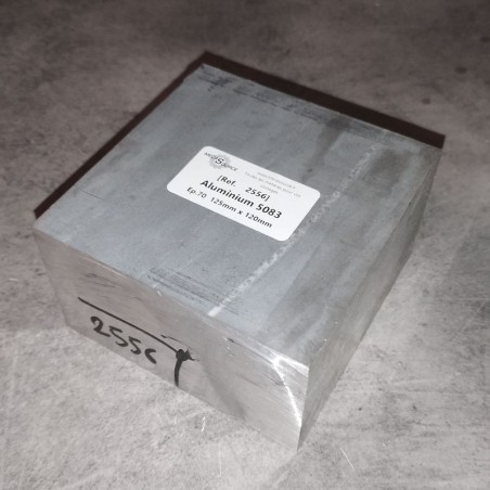 Aluminium 5083  Ep.70  125mm x 120mm