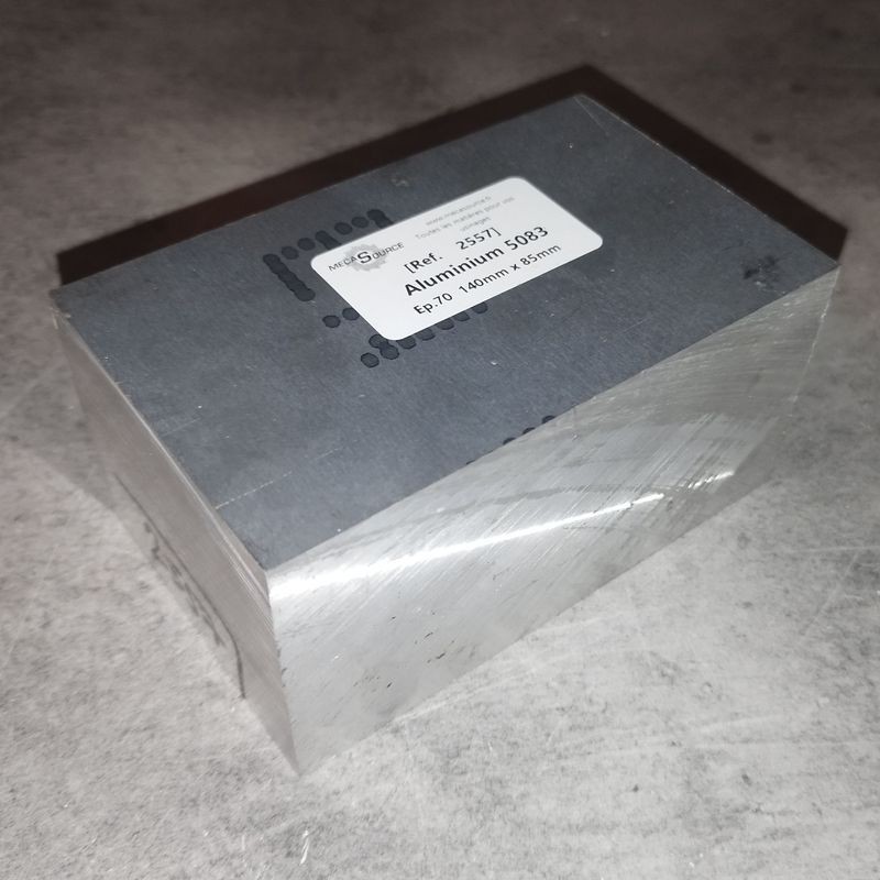 Aluminium 5083  Ep.70  140mm x 85mm