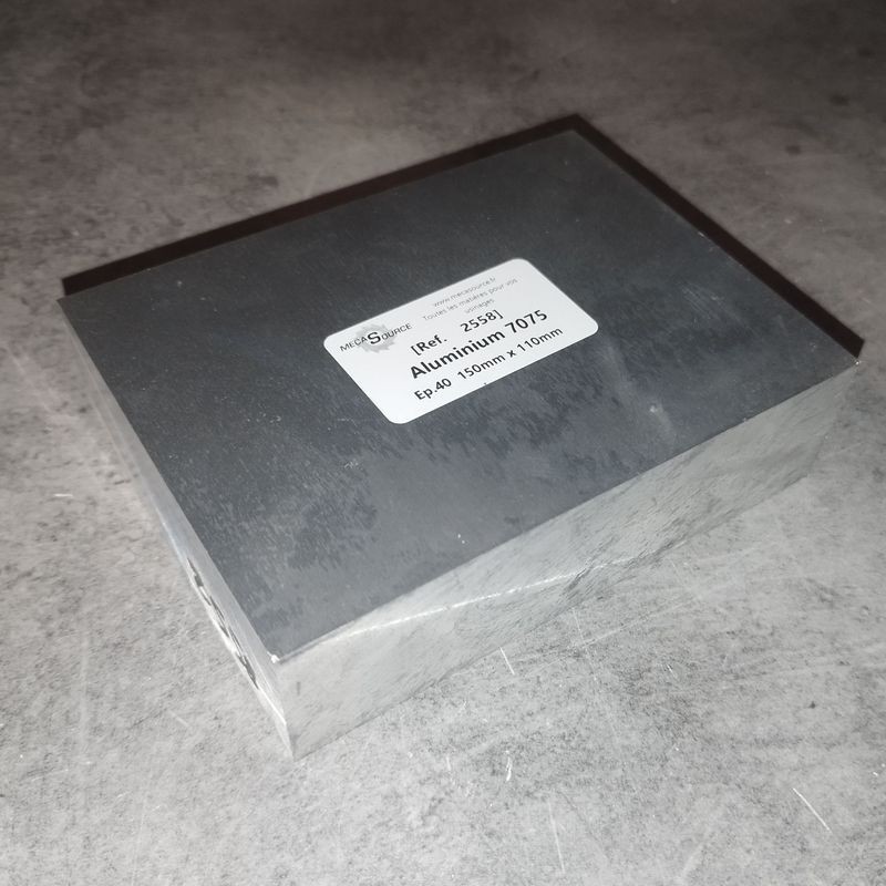 Aluminium 7075  Ep.40  150mm x 110mm